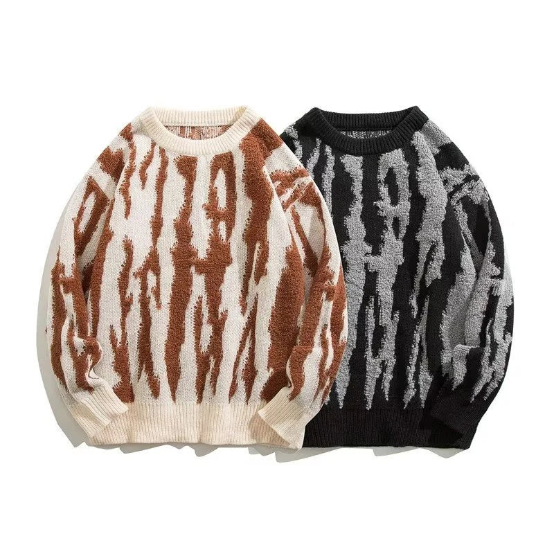 Static Wave Jacquard Sweater