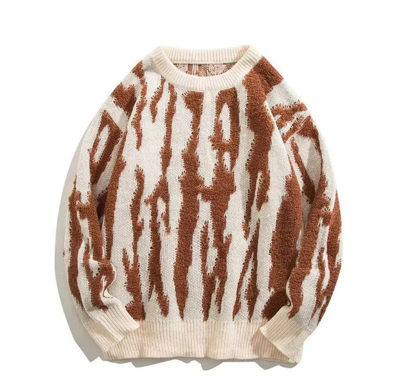Static Wave Jacquard Sweater