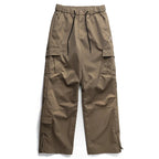 Straight Leg Twill Cargo Pants