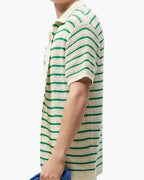 Knitted Button-Up Shirt in Marbella Style