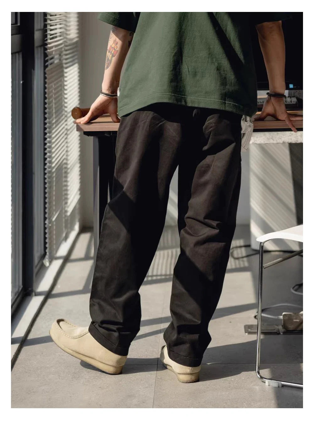 Tapered Belted Field Chinos
