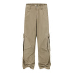Ultra Baggy Washed Canvas Cargo Pants