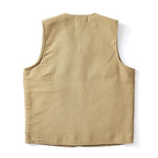 Vintage Style Wool Lined Workwear Vest