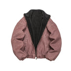 Vintage Wash Fleece Lined Bomber Jacket