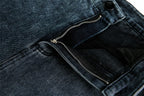 Vintage Wash Wide Leg Utility Jeans