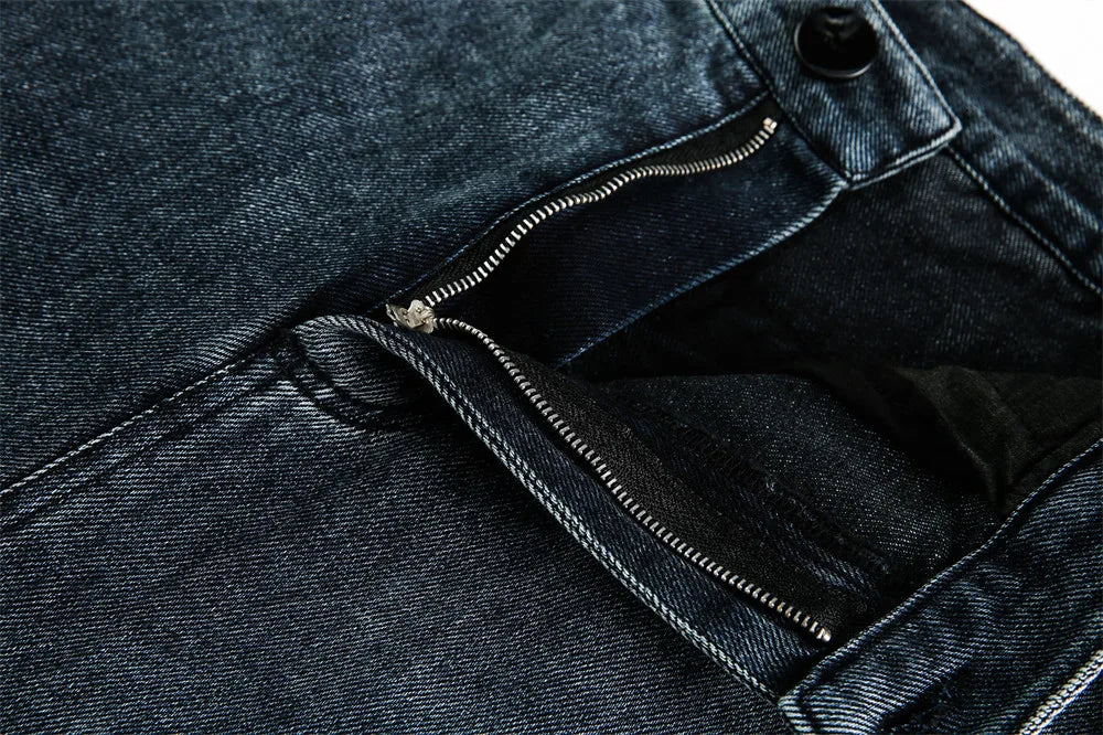 Vintage Wash Wide Leg Utility Jeans