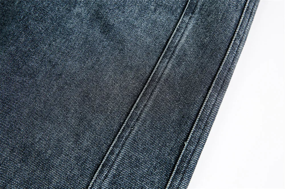 Vintage Wash Wide Leg Utility Jeans