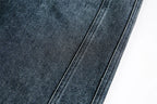 Vintage Wash Wide Leg Utility Jeans