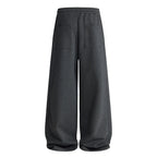 Volume Pleat Wide Leg Jersey Pants