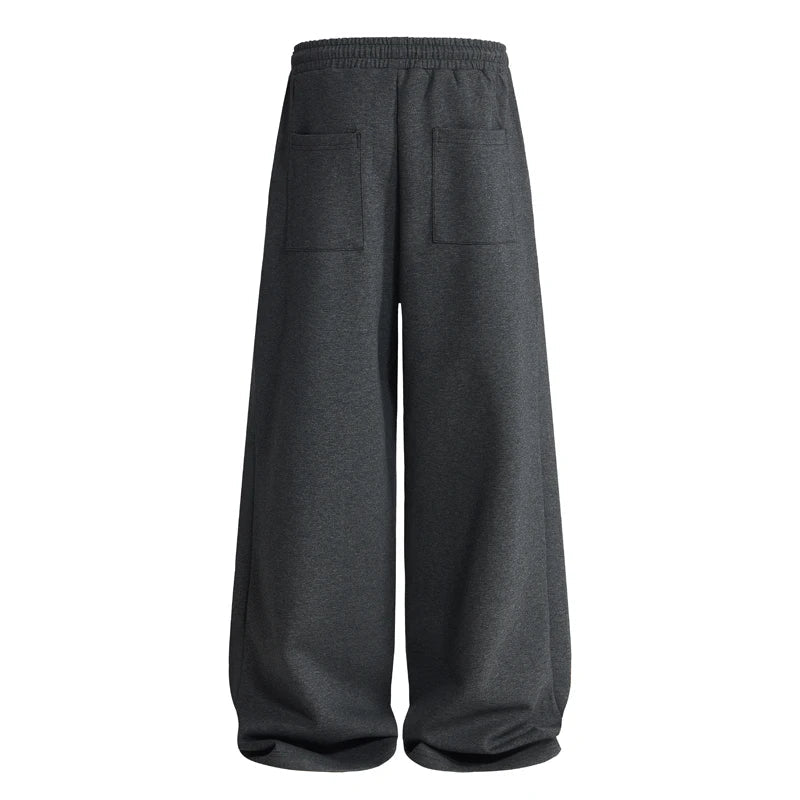 Volume Pleat Wide Leg Jersey Pants