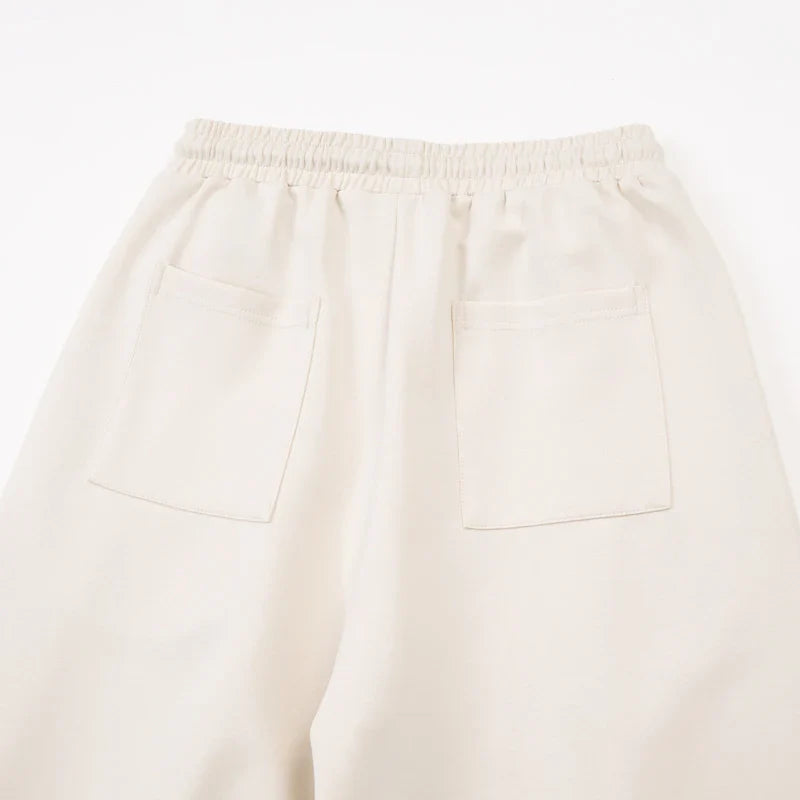 Volume Pleat Wide Leg Jersey Pants