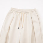Volume Pleat Wide Leg Jersey Pants
