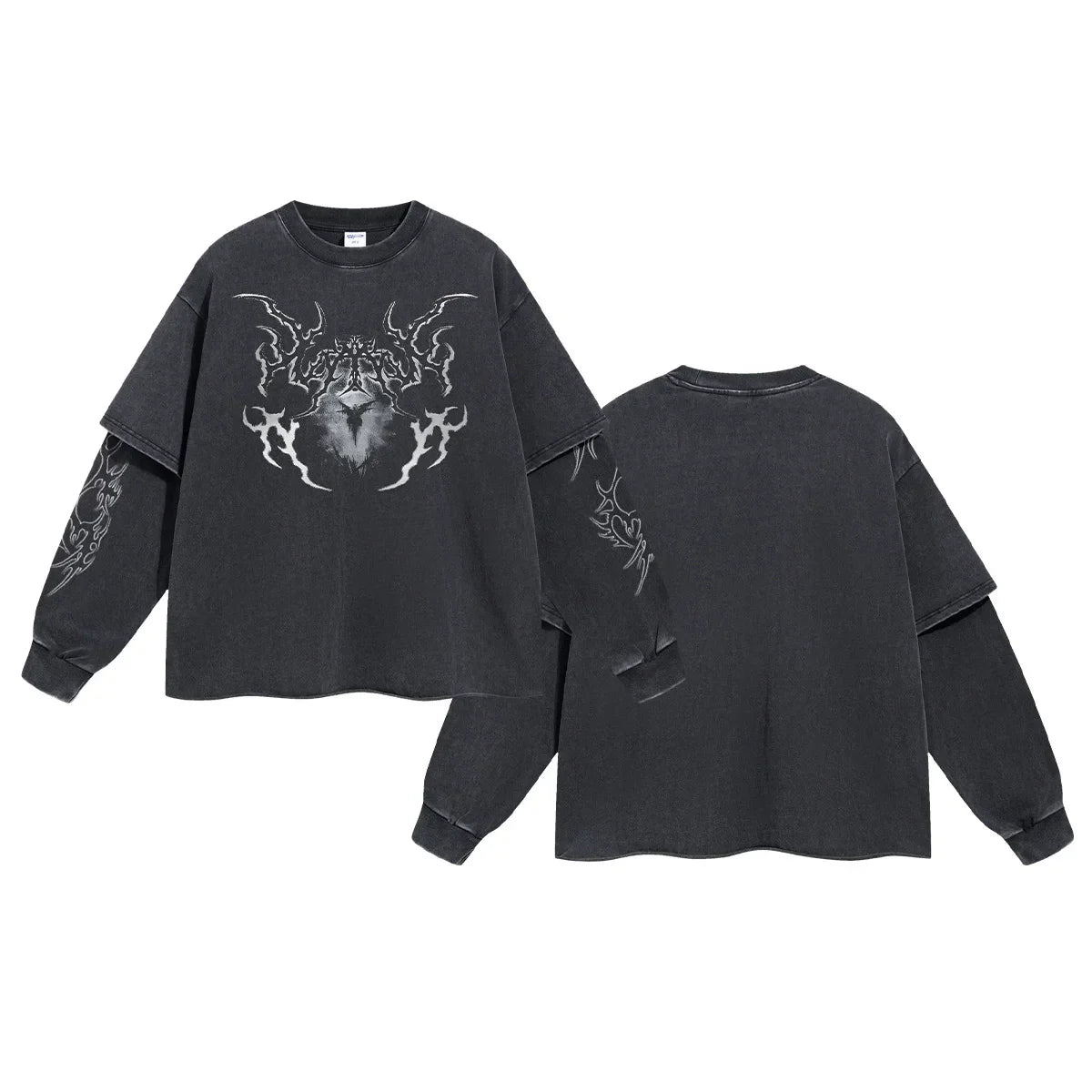 Washed Metal Graphic Long Sleeve