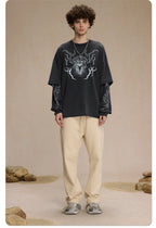 Washed Metal Graphic Long Sleeve