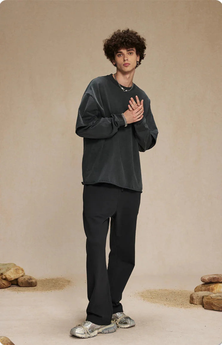 Essential Washed Double Layer Long Sleeve