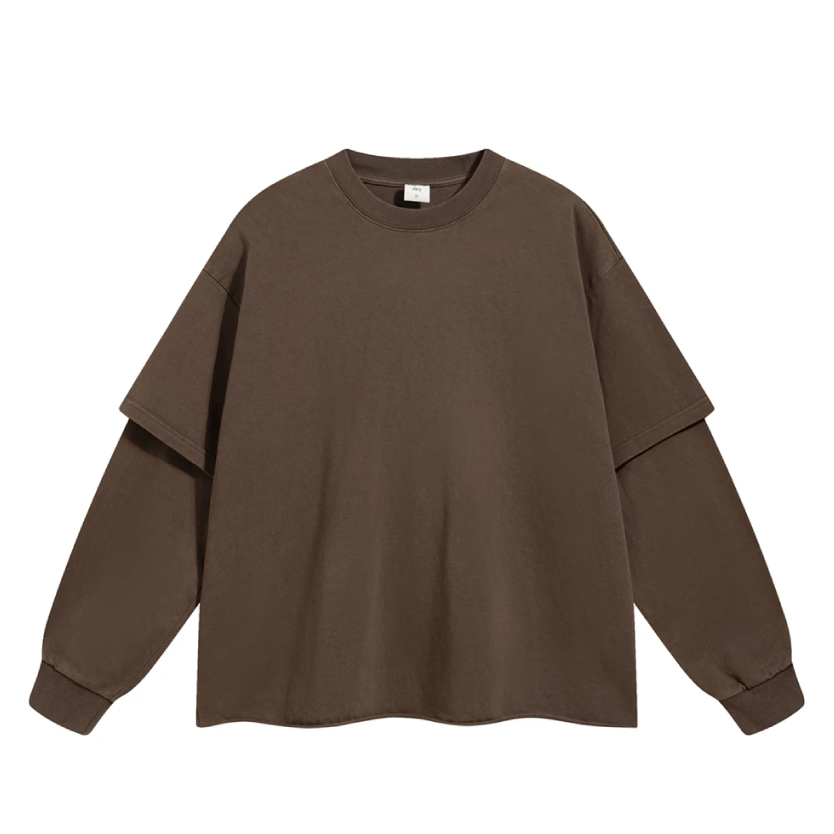 Essential Washed Double Layer Long Sleeve