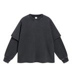 Essential Washed Double Layer Long Sleeve