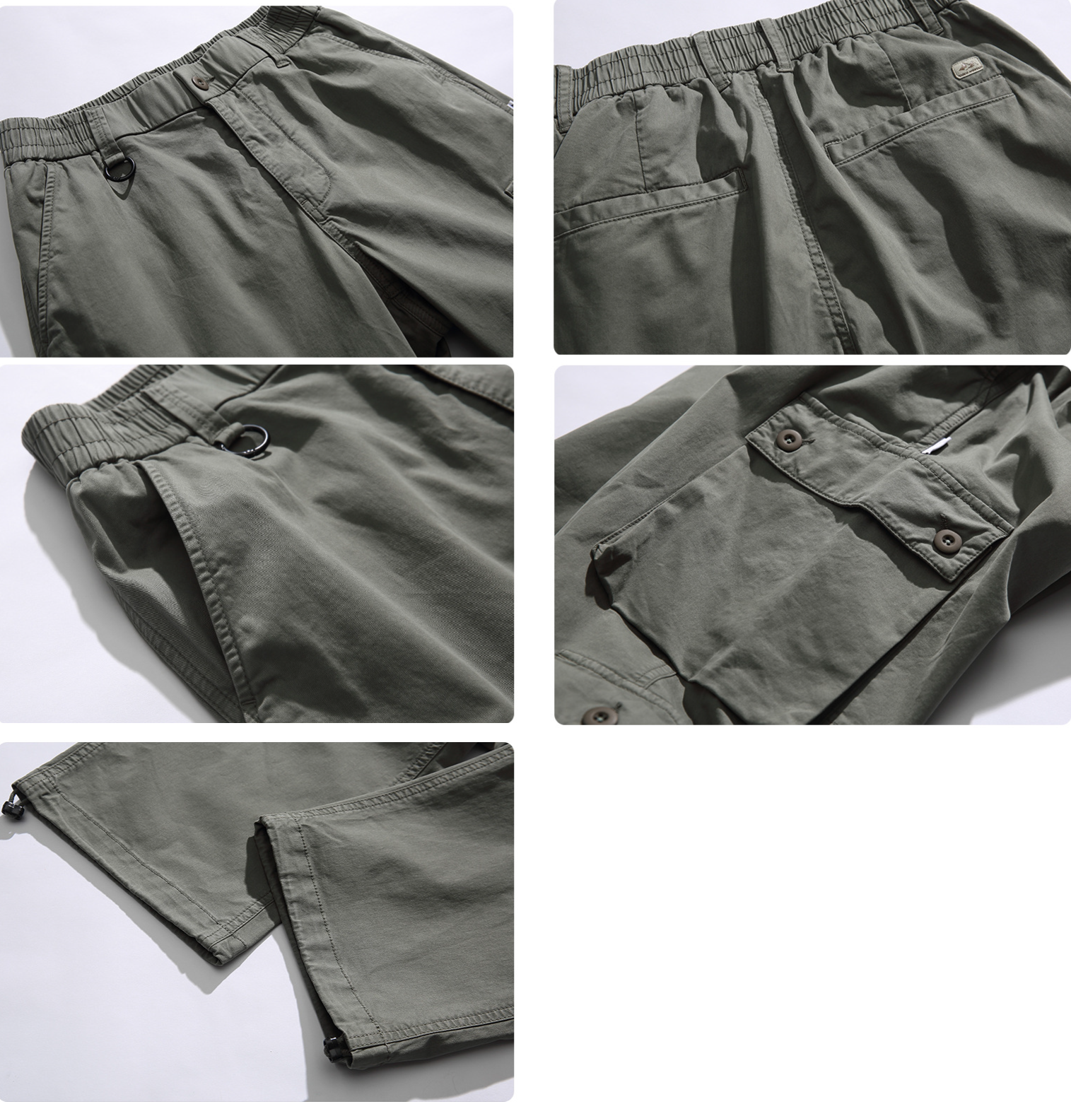 Washed Utility Cargo Pants