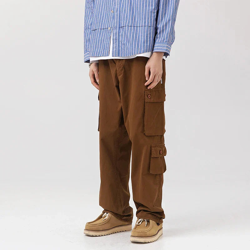 Washed Utility Cargo Pants