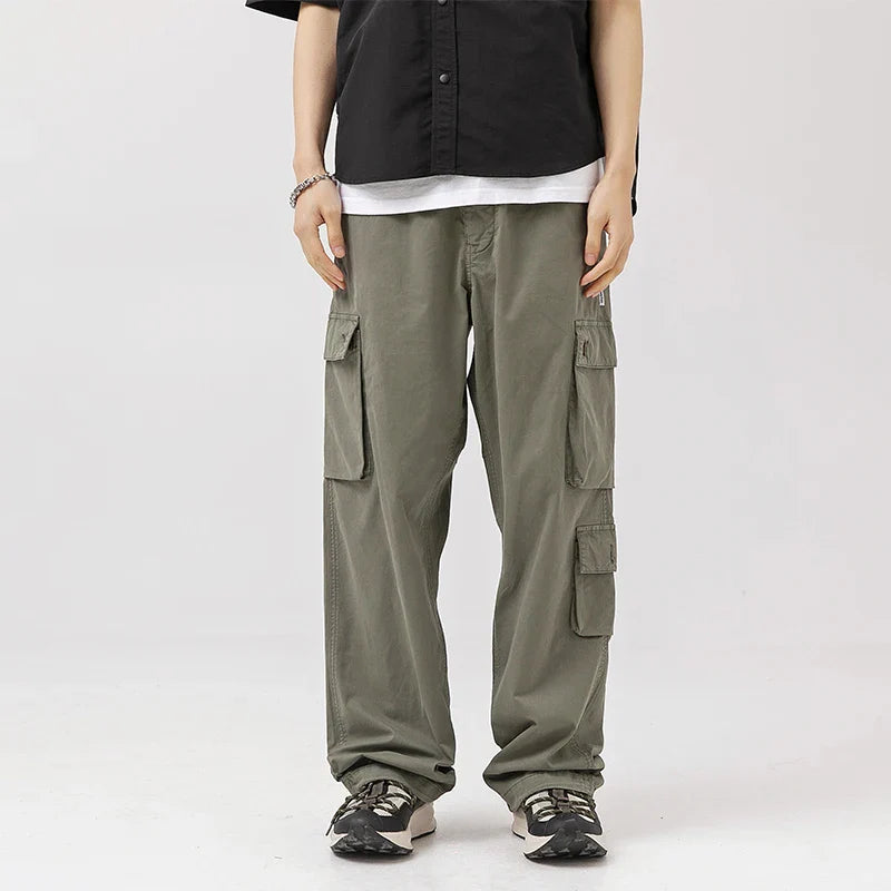 Washed Utility Cargo Pants