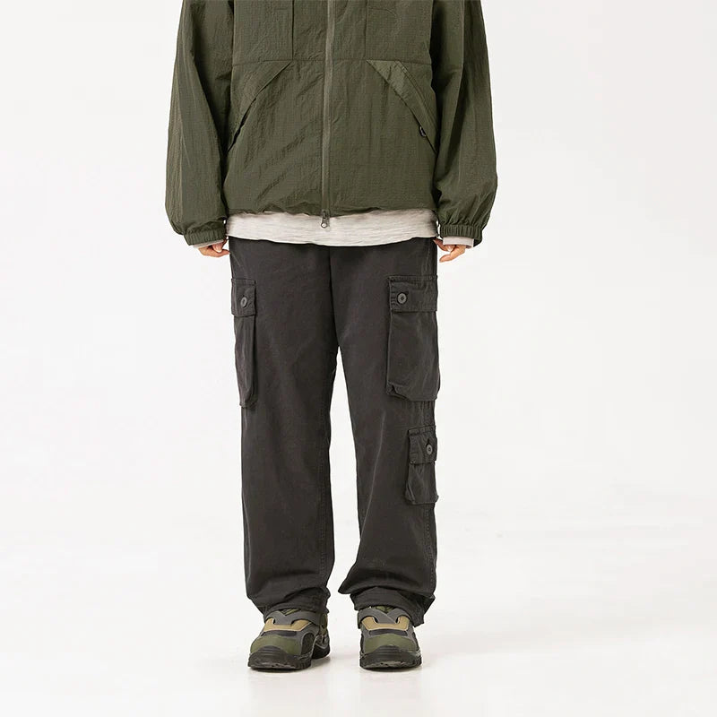 Washed Utility Cargo Pants