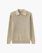 Half Zip Knit Sweater in Cesare Style