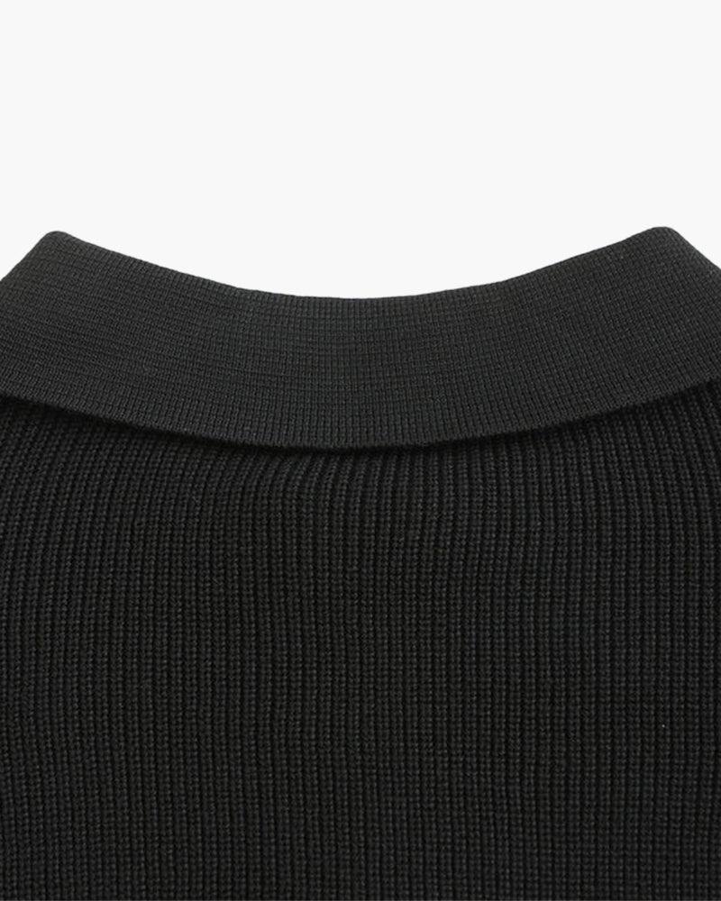 Half Zip Knit Sweater in Cesare Style