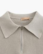 Half Zip Knit Sweater in Cesare Style