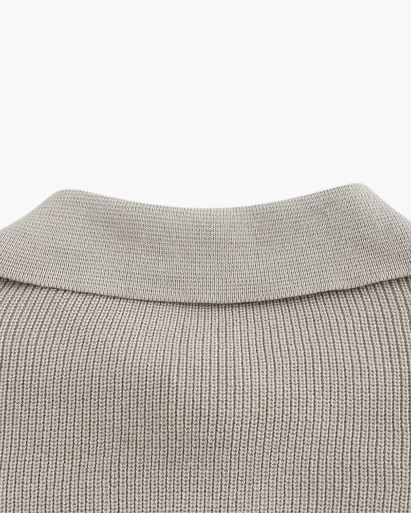 Half Zip Knit Sweater in Cesare Style