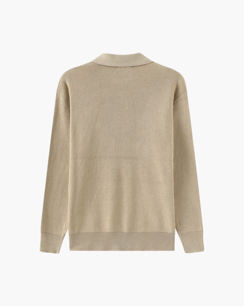 Half Zip Knit Sweater in Cesare Style