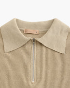 Half Zip Knit Sweater in Cesare Style