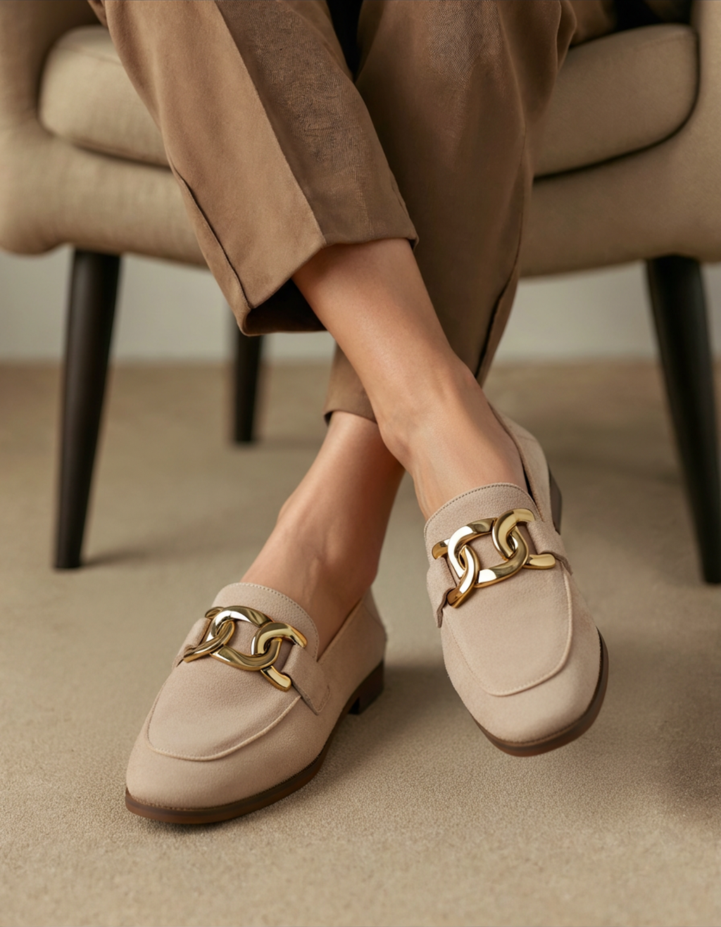 Suede Duchess-Inspired Loafers