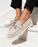 Suede Women's Loafers Elegant Design