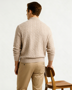 100% Cashmere Knit Half-Zip Sweater