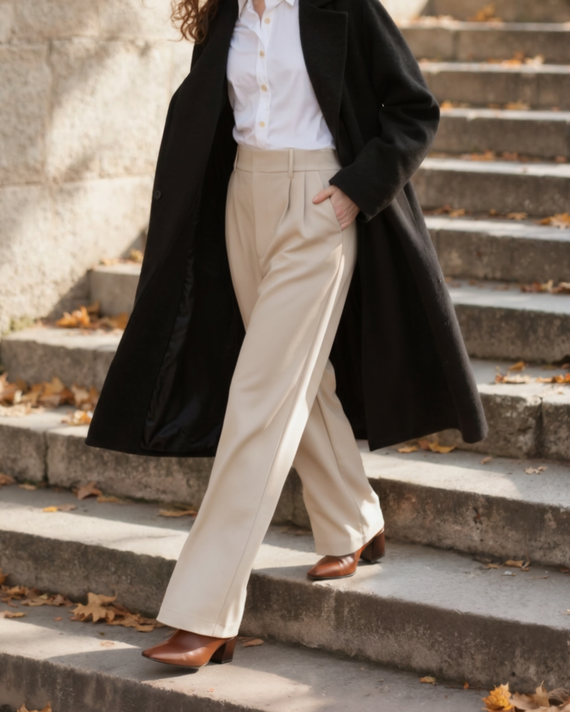 Flowy Wide-Leg Trousers