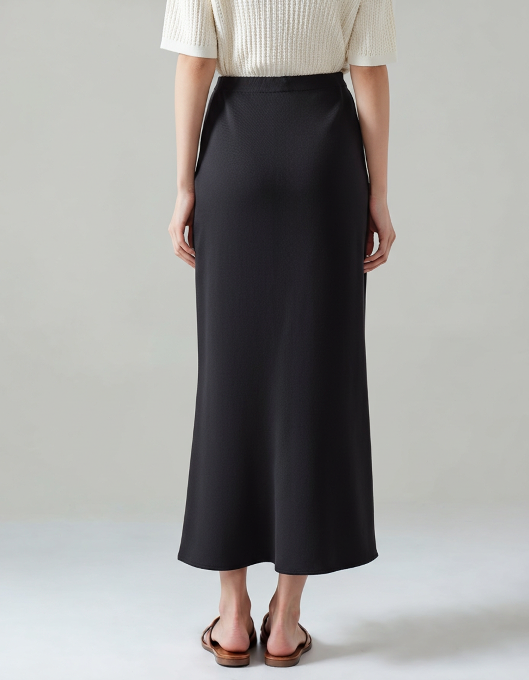 Luxurious Silk Midi Skirt