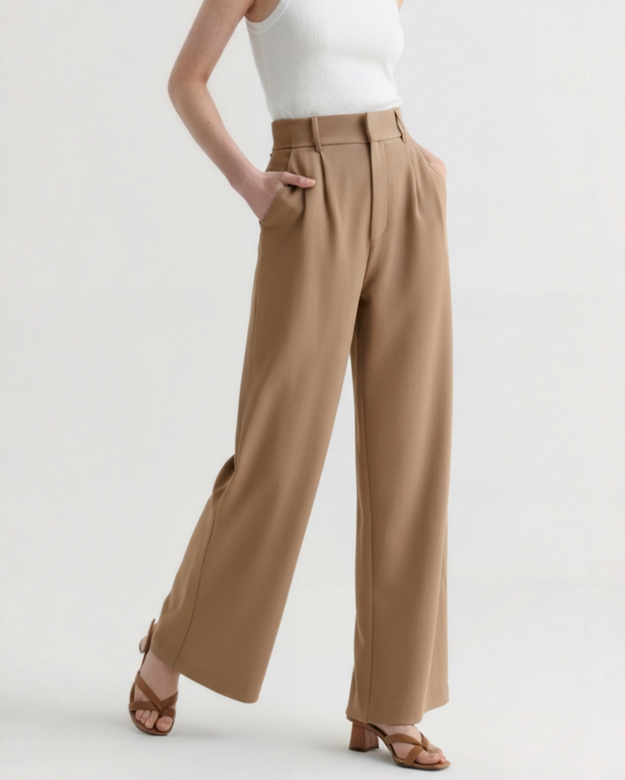 Flowy Wide-Leg Trousers