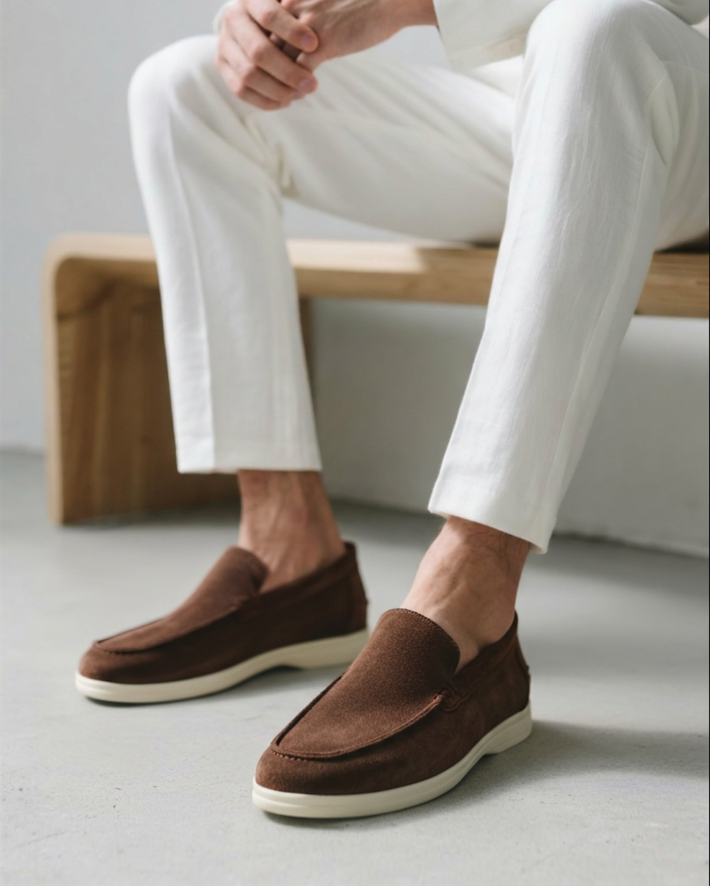 Suede Loafers with Classic Elegance