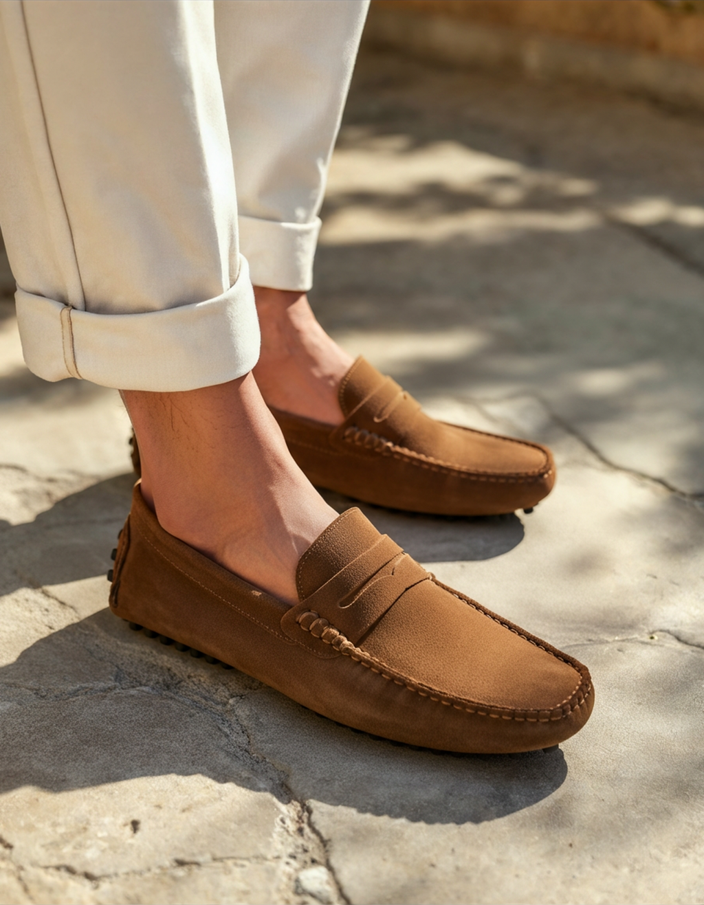 Soft Suede Driving Loafers