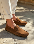 Soft Suede Driving Loafers