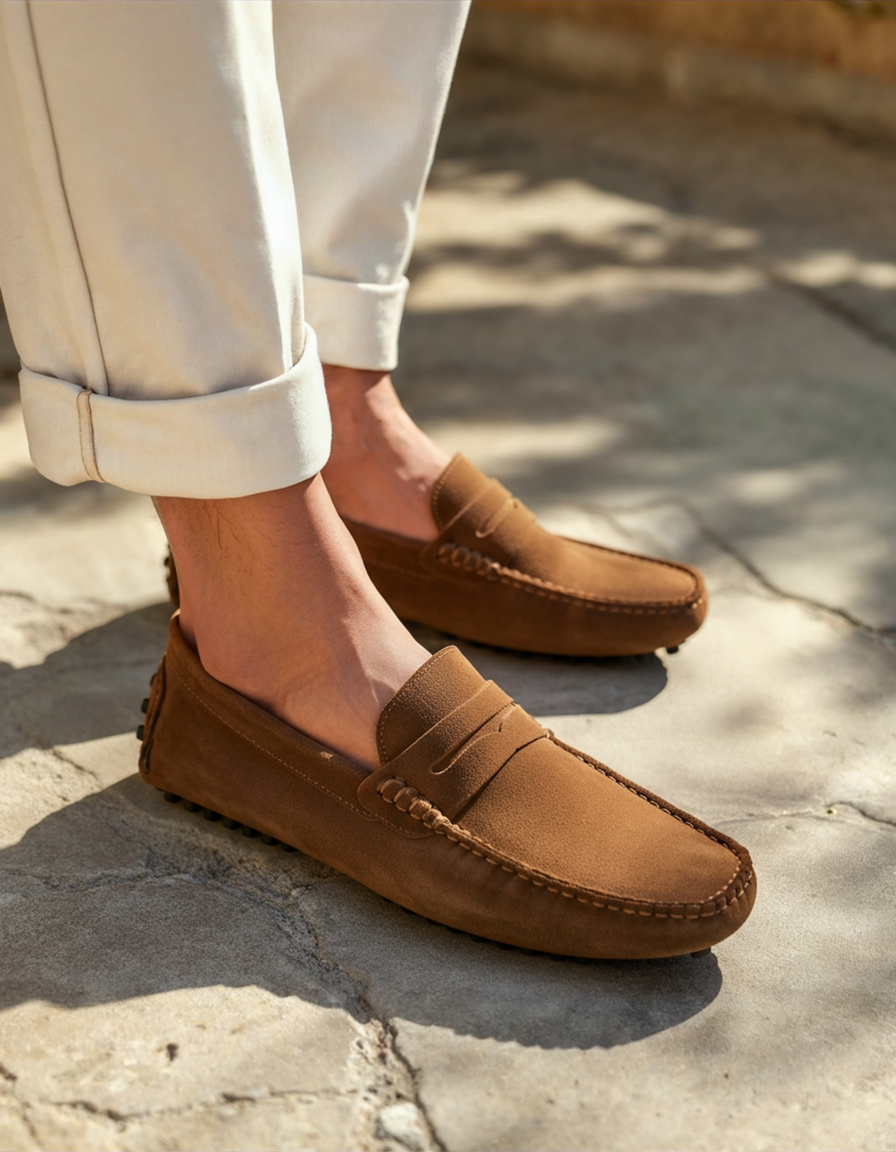 Soft Suede Driving Loafers