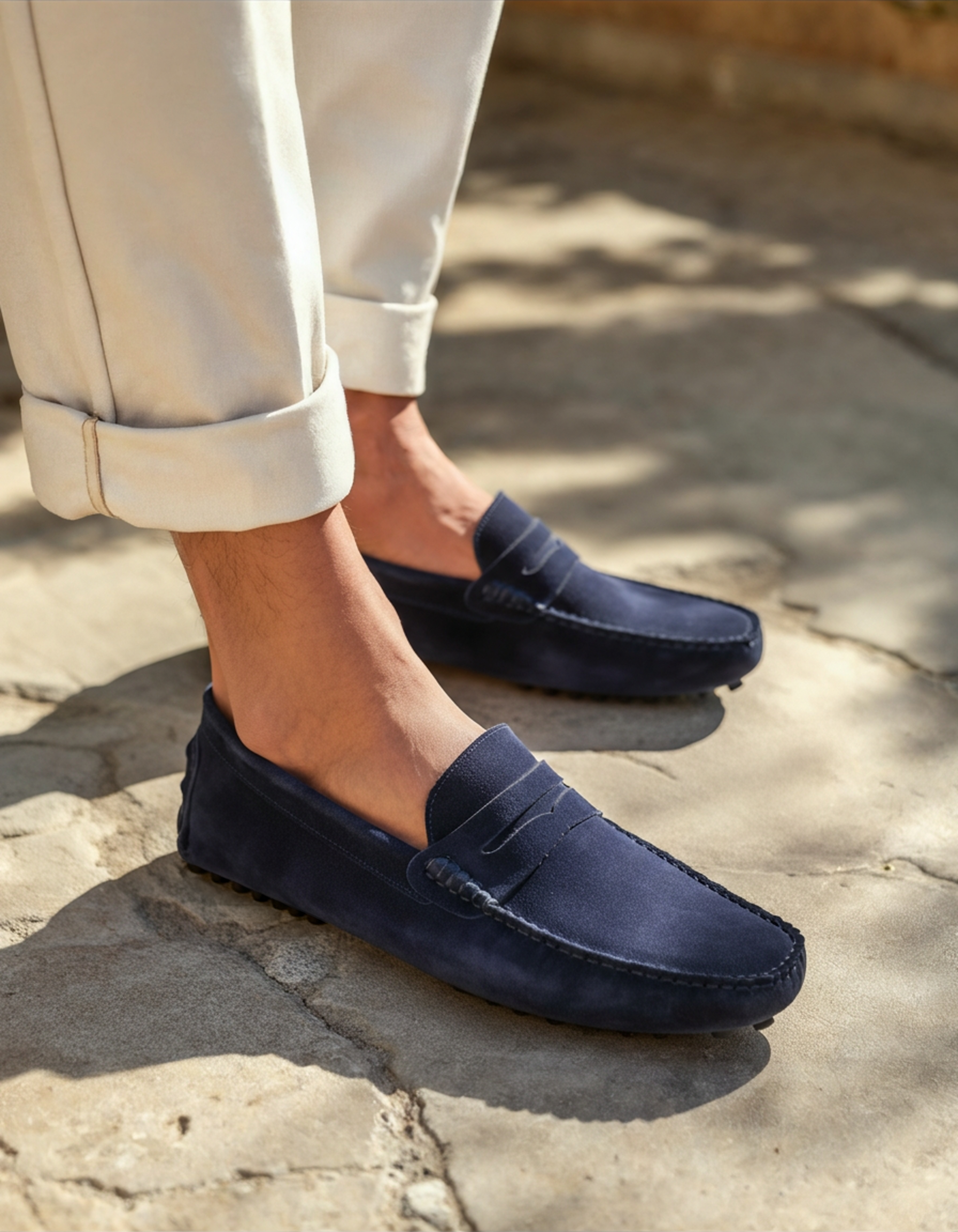 Soft Suede Driving Loafers