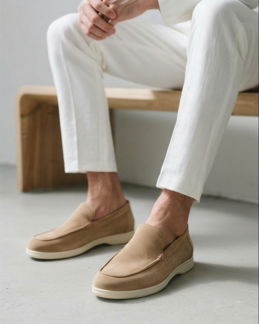 Suede Loafers with Classic Elegance
