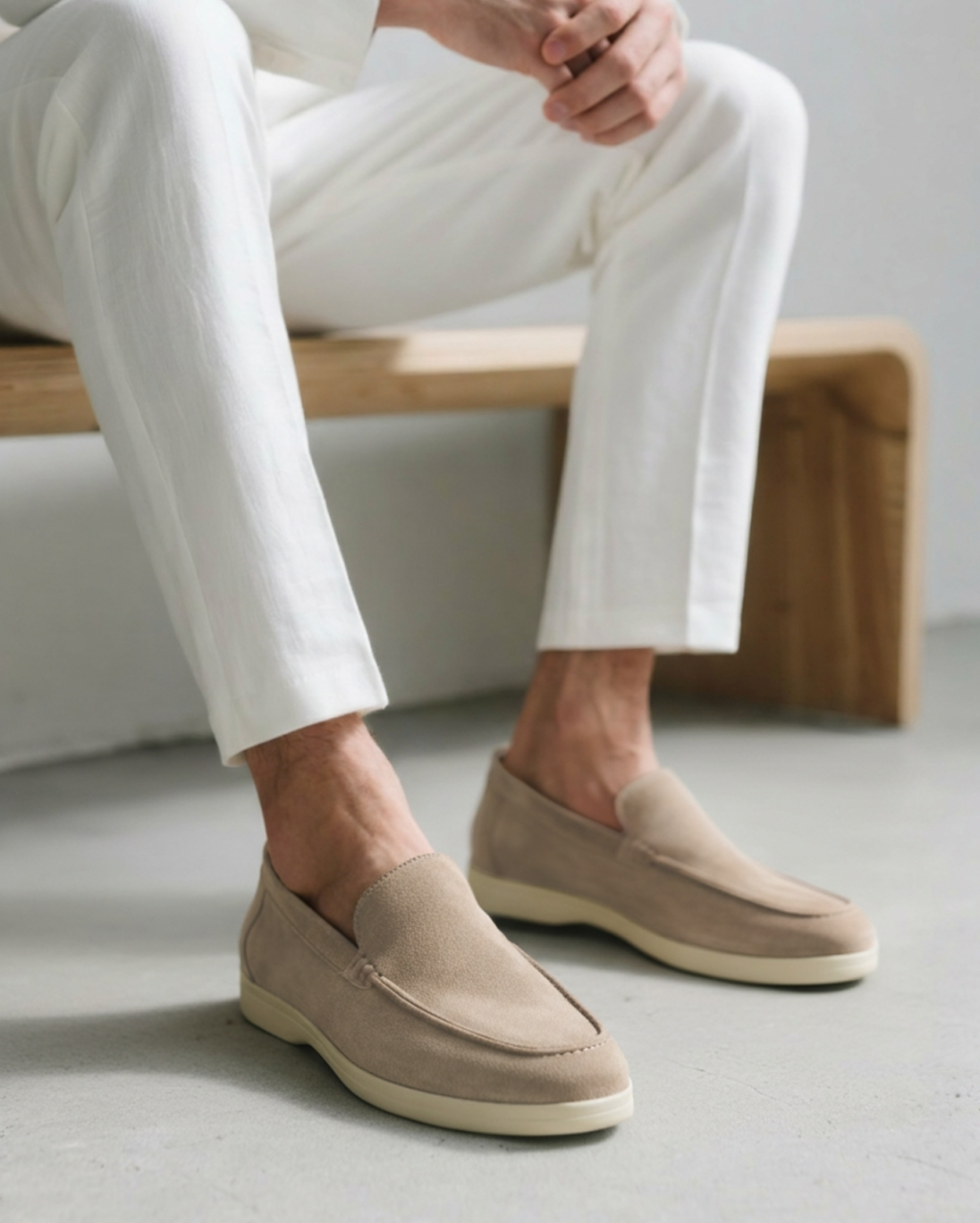 Suede Loafers with Classic Elegance