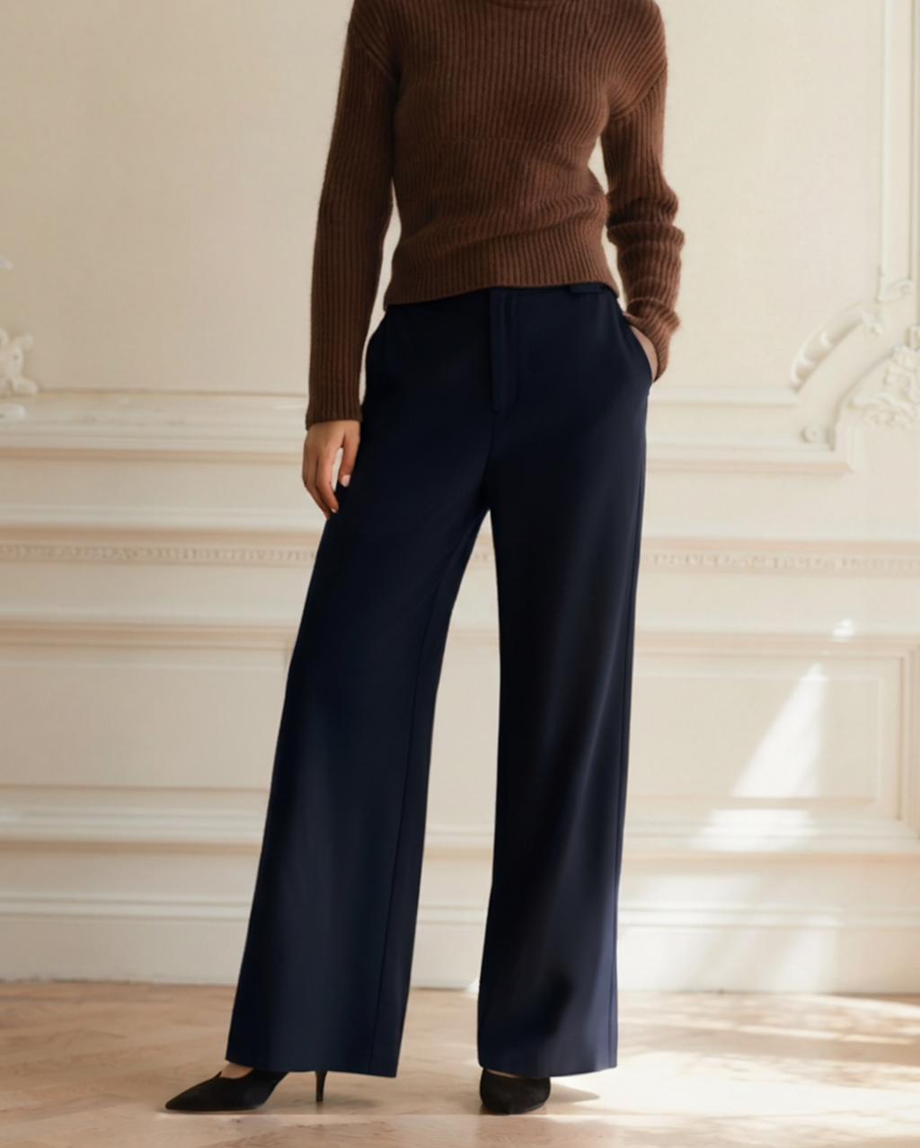 Flowy Wide-Leg Trousers