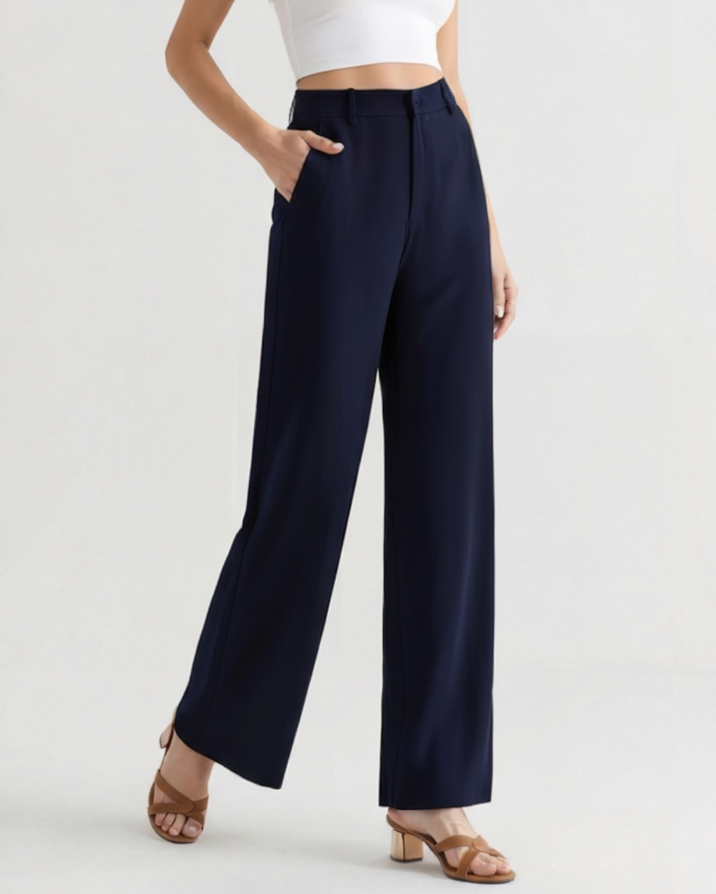 Flowy Wide-Leg Trousers