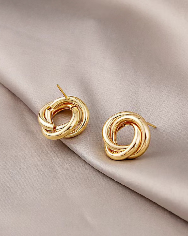 Knot Design Stud Earrings