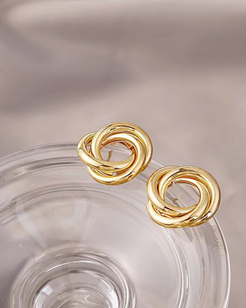 Knot Design Stud Earrings